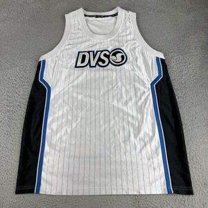 Vintage Y2K DVS Shoe Company Jersey Men's Large White Tank Top